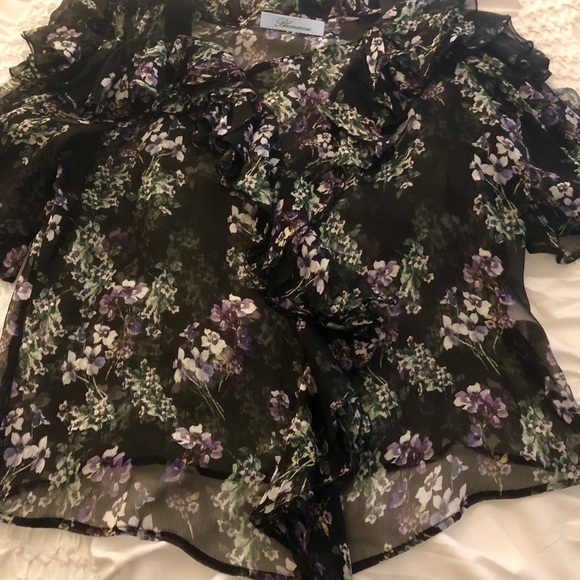 Black Blumarine cold shoulder shirt. Size 6. NWOT. - Picture 3 of 7